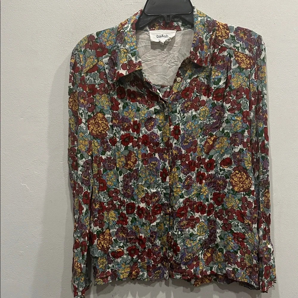 ba&sh Floral Multicolor Blouse - Picture 3 of 12